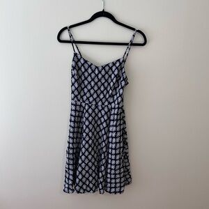 Black and White Mini Sun Dress
